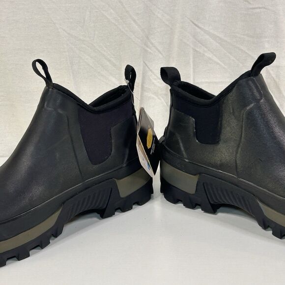 WESTERN CHIEF MEN\'S NEOPRENE RUBBER ANKLE BOOTS VIBRAM Sole Black Size 8 main image 7